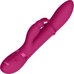 Vive HALO Stimulating Ring G-Spot Rabbit Vibrator, 9.6 Inch, Pink