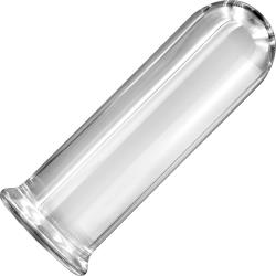 Renegade Glass Rook Anal Plug, 6.4 Inch, Clear