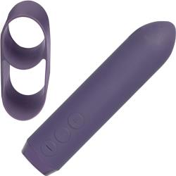 Je Joue Classic Bullet Vibrator with Finger Sleeve, 3.5 Inch, Purple