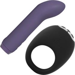 Je Joue Couples Collection G-Spot Bullet Vibrator and Mio Ring, Multicolored