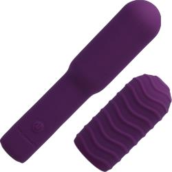 Pocket Rocket Elite Rechargeable Vibrator with Removable Sleeve, 5 Inch, Purple