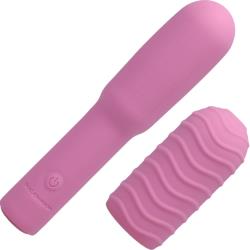 Pocket Rocket Elite Rechargeable Vibrator with Removable Sleeve, 5 Inch, Pink