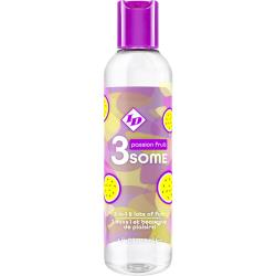 ID Lubes 3some Water-Based Lubricant, 4 fl.oz (118 mL), Passion Fruit