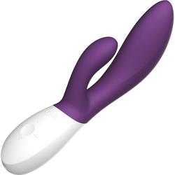 LELO Ina Wave 2 Rechargeable Silicone Vibrator, 7.9 Inch, Plum