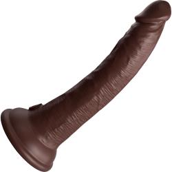 King Cock Elite Dual Density Silicone Dildo, 7 Inch, Chocolate