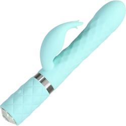 Pillow Talk Lively Luxurious Dual-Motor Massager, 9.4 Inch, Teal
