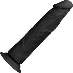 RealRock Realistic Dildo with Suction Mount, 7 Inch, Black