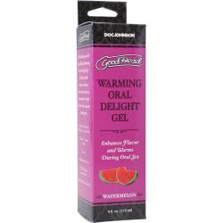 GoodHead Warming Oral Delight Gel, 4 fl.oz (118 mL) Boxed Tube, Watermelon