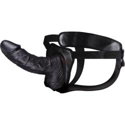 Erection Assistant Hollow Strap-On, 8 Inch, Black