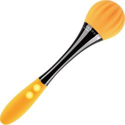 Gender X Sunflower Double-Ended Vibrating Wand, 7.5 Inch, Yellow