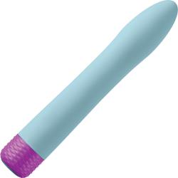 FemmeFunn Densa Dual Density Long Bullet Vibrator, Light Blue