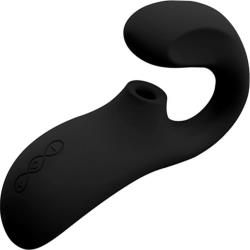 LELO Enigma Cruise Dual Action Vibrating Sonic Massager, 7.3 Inch, Black