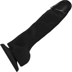 Strap-On-Me Soft Realistic Dildo, 7.8 Inch, Black