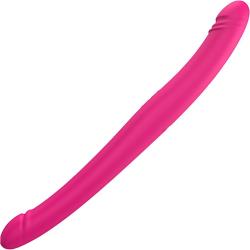 Dorcel Orgasmic Rechargeable Thrusting Double Dong, 18 Inch, Fuchsia