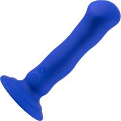 Impressions Santorini G-Spot Vibrator with Suction Cup Base, 6.5 Inch, Blue