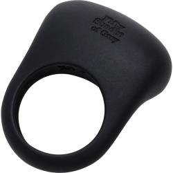 Fifty Shades of Grey Sensation Rechargeable Vibrating Love Ring, Black