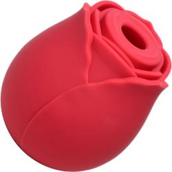 Bloomgasm Wild Rose 10X Suction Clit Stimulator, 2.6 Inch, Red