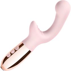 Le Wand XO Double Motor Wave Rechargeable Vibrator, 7.5 Inch, Rose Gold