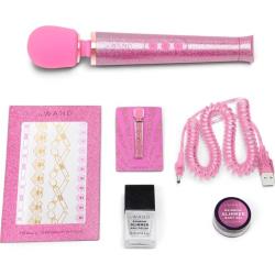 Le Wand Petite All That Glimmers 6-Piece Kit with Wand Massager, 10 Inch, Pink