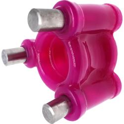 OxBalls Heavy Squeeze Weighted Ballstretcher with 3 Stainless Steel Inserts, Hot Pink