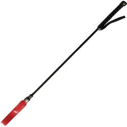 Rouge Long Riding Crop with Slim Tip, 24 Inch, Red