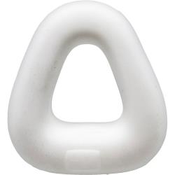 HunkyJunk Zoid Trapezoid Lifter Cockring, 2.5 Inch, White Ice