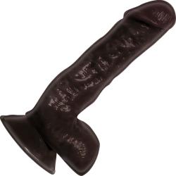 Dickboy SKINS Suction Cup Dildo with Balls, 8 Inch, Chocolate