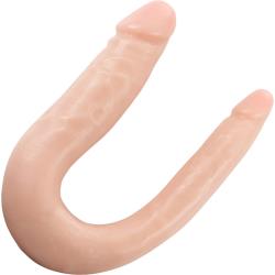 Dr. Skin Silicone Dr. Double Dong, 12 Inch, Vanilla
