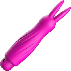 Luminous Sofia 10 Speeds ABS Bullet with Silicone Sleeve, 4.96 Inch, Fuchsia