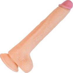Nasstoys Hero Straight Cock Dildo with Suction Cup Base, 11 Inch, Vanilla