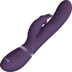 Vive May Dual Pulse-Wave and Vibrating C-Spot Rabbit, 8.7 Inch, Purple