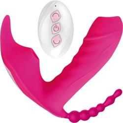 Sweet Sex Body Candy Remote-Controlled Tongue Vibrator, 5.5 Inch, Magenta
