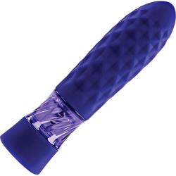 Evolved Raver Light-Up Rechargeable Silicone Bullet Vibrator, 4.85 Inch, Purple