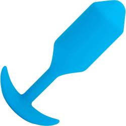 b-Vibe Vibrating Snug Plug 3 Rechargeable Anal Toy, 5.4 Inch, Blue