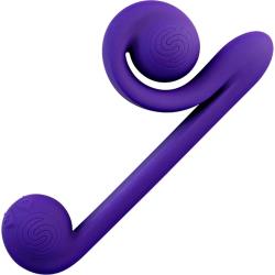 Snail Vibe Rechargeable Dual Action Stimulator, 9.25 Inch, Purple
