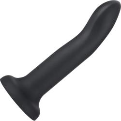 Gender Fluid Enthrall Strap-On Silicone Dildo, 6.5 Inch, Black