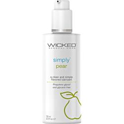 Wicked Simply Flavored Water Based Sensual Lubricant, 2.3 fl.oz (70 mL), Pear