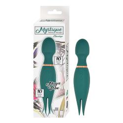 Mystique Magic Dual Ended Silicone Wand Vibrator,7.25 Inch, Green