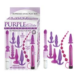 Purple Elite Collection 9 Piece Supreme Anal Play Kit, Purple