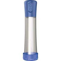 H2O Rechargeable Penis Pump, 11.5 Inch by 2.8 Inch, Blue