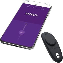 We-Vibe Moxie Plus Remote Controlled Wearable Clitoral Vibrator, 3.3 Inch, Black