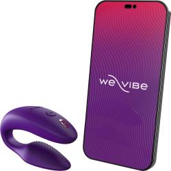 We-Vibe Sync 2 App Controlled Wireless Remote Couples Vibrator, Purple