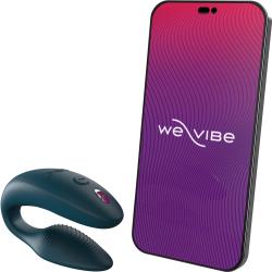 We-Vibe Sync 2 App Controlled Wireless Remote Couples Vibrator, Green Velvet