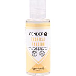 Gender X Tropical Passion Water-Based Lubricant, 2 fl.oz (60 mL), Pineapple & Coconut