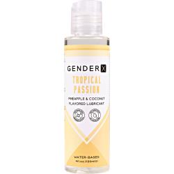 Gender X Tropical Passion Water-Based Lubricant, 4 fl.oz (120 mL), Pineapple & Coconut