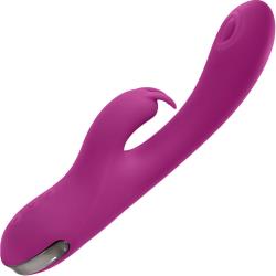 Playboy Thumper Tapping Silicone Dual Stimulation Vibrator, 8.5 Inch, Wild Star