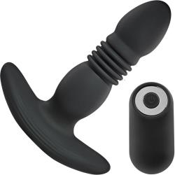 Playboy Trust The Thrust Remote Controlled Anal Plug, 5.5 Inch, Black