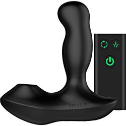 Nexus Revo Air Remote Control Rotating Prostate Massager with Suction, 5.4 Inch, Black