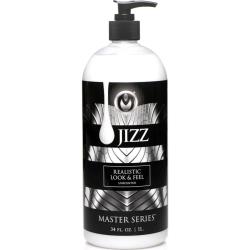 Master Series Jizz Unscented Water Based Personal Lubricant, 34 fl.oz (1 L)