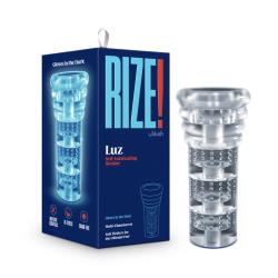 Rize! Luz Glow in the Dark Self-Lubricating Stroker, Clear